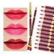 YALAIYI 12-color Lip Liner Pencil Waterproof and Colorfast for Beginners Easy To Use Lip Liner Pen