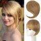 LUPU Synthetic Bangs Hairpiece Clip in the Front Side Bangs Fake Fringe Hair Extensions Blonde Bangs