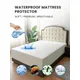 Waterproof Mattress Protector Soft Washable Breathable Fitted Sheet Mattress Pad Cover for Home Full