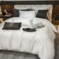 Luxury Bedding Set 100% Egyptian Cotton 400TC Duvet Cover Set Single Queen King Bed Cover Quilt