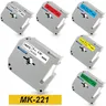9mm M Band MK221 Kompatibel für Brother MK-121 M-K221 MK-421 MK-521 Arbeit für Brother P-touch Label