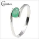 Hotsale 925 Silber Smaragd Ring für Engagement 4mm * 6mm Natürliche Smaragd Silber Ring Echt 925