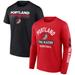 "Men's Fanatics Branded Black/Red Portland Trail Blazers Two-Pack Just Net Combo Set"