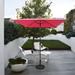 Lotus 6.5ft Square Color Market Umbrella with Stand/Base