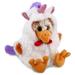 DolliBu Sitting Rooster Unicorn Plush Stuffed Animal Toy with Outfit - 9 inches