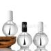 5 pcs Empty Nail Polish Bottles Glass Fingernail Polish Bottles Refillable Nail Polish Bottles with Brushes