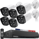 ã€Š2 Way Audio & 100 ft Night Visionã€‹4K Ultra 8.0MP POE Security Camera System 8MP POE Camera System Video Surveillance Systems Wired Outdoor Cameras Outdoor Video Security Camera System