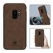 Mantto PU Leather Case for Samsung S9 Plus Retro Premium Luxury Slim Soft Non-Slip Grip Flexible Bumper Shockproof Full Body Protective Cover Phone Cases for Samsung Galaxy S9 Plus Brown