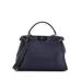 Fendi Leather Shoulder Bag: Blue Bags