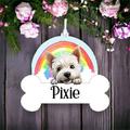 Personalised West Highland White Terrier Rainbow Bauble