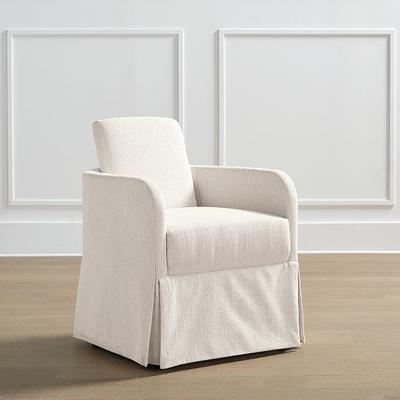 Adele Dining Arm Chair - Performance Linen Parks Ivory - Frontgate