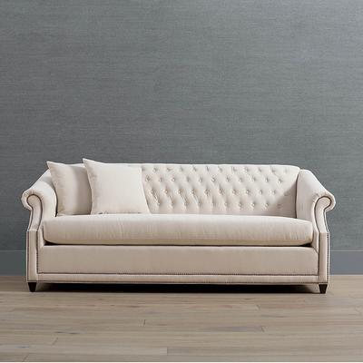 Farah Queen Sleeper Sofa - Linen Crypton Lush Performance - Frontgate