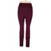 Victoria Sport Active Pants - Super Low Rise: Burgundy Activewear - Women's Size X-Large