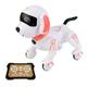 LYEAA Electronic Dog Toy Voice Command Funny Stunt Dog Programmable Music Song Robot Dog Touch Sense 8m Remote Control for Boys Girls (Pink)