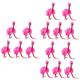 Amosfun 15 Pcs String Hanging Flamingo Decorations Flamingo Plush Toy Tropical Party Decorations Plush Dolls Stuffed Toy Flamingo Marionette Toys Flamingo Puppet Animal Child Bamboo Puzzle