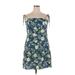 Old Navy Casual Dress - A-Line Square Sleeveless: Blue Print Dresses - Women's Size X-Large