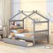 Wooden House Bed, Kids Bed, Daybed with Drawers