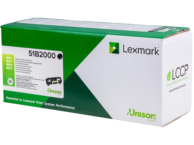 Laser/Kopierer LEXMARK 51B2000 LEXMARK MS317 TONER BLACK Image