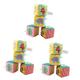 ibasenice 3pcs Stuffed Toys Educational Toys Baby Infant Toys Baby & Toddler Toys Education Toys Stuffed Cube Building Blocks Toys Plush Toys Baby Early Education Newborn Puzzle Hand Bell