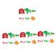 ibasenice 4 Sets Farm Party Decorations Cake Decorations Cupcake Farm Cake Picks Barnyard Cow Cake Topper Cartoon Supplies Pink Fondant Bello Mushroom Baby Felt Small Animals