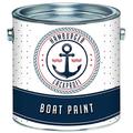 Hamburger Lack-Profi Boat paint glossy for wood and metal, pearl white, RAL 1013, white, yacht paint, yacht paint, boat colour (2.5 litres).