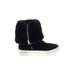 J/Slides Boots: Black Solid Shoes - Women's Size 7 - Round Toe