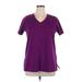 Lands' End Short Sleeve T-Shirt: Purple Tops - Women's Size 0X