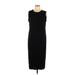ASOS Casual Dress - Sheath Crew Neck Sleeveless: Black Print Dresses - Women's Size 14