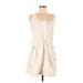 Jason Wu Casual Dress - Mini Scoop Neck Sleeveless: Ivory Print Dresses - Women's Size 6