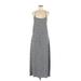 Athleta Cocktail Dress - Midi Scoop Neck Sleeveless: Gray Dresses - Women's Size 6