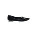 White House Black Market Flats: Black Print Shoes - Women's Size 7 1/2 - Pointed Toe