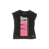 Under Armour Short Sleeve T-Shirt: Black Tops - Kids Girl's Size X-Small