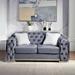 Rosdorf Park Keio 73 Velvet in Gray | 33 H x 73 W x 36 D in | Wayfair Sofas CD056C1CF05E4BA2900D1BC2ECA8FF14