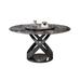 Orren Ellis Grimona Round Dining Table Metal in Black/Gray | 28.7 H x 53 W x 53 D in | Wayfair 6D8345C4BC314A90A141F003FE6F5BF2