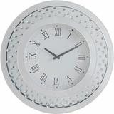Mercer41 Zeiger Solid Wood Wall Clock Glass | 20 H x 20 W x 2 D in | Wayfair E982A312FCC942B2A05C07CB56B24B60