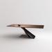 Orren Ellis Gaw Rectangular Dining Table Wood/Metal in Brown/Gray/Green | 29.53 H x 78.74 W x 31.5 D in | Wayfair EA9E457640794BE08E2CA5DAC1D67492