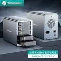Yottamaster custodia per disco rigido a 5 alloggiamenti Type-C USB3.1 (GEN2) supporto per custodia HDD esterno 2.5 "/3.5" SATA SSD 270TB di archiviazione dati