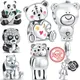 Fit Original Pandora Charms Bracelet Women Europe Jewelry Accessories New 925 Sterling Silver Mask