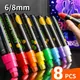 8 Colors Liquid Chalk Markers Pens Washable Wet Erase Neon Chalk Markers For Blackboard Chalkboard