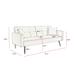 Velvet Convertible Folding Futon Sofa Bed - Multifunctional Loveseat with 2 Pillows - Perfect Sleeper Sofa Couch