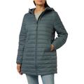 United Colors of Benetton Damen Jacke 2twddn02q Lange Daunenjacke, Dunkelgrau 1E4, S, S