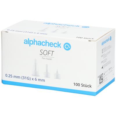 Alphacheck soft Pen-Nadeln 31 Gx6 mm 100 St Kanüle Image