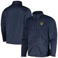 Men's Dunbrooke Heather Navy Milwaukee Brewers Explorer Full-Zip Jacket