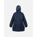 Women's Regatta Womens/Ladies Christian Lacroix Cailar Logo Longline Waterproof Jacket - Navy - Size: 18