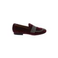 VANELi Flats: Loafers Chunky Heel Casual Burgundy Shoes - Women's Size 5 - Almond Toe