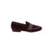 VANELi Flats: Smoking Flat Chunky Heel Casual Burgundy Shoes - Women's Size 5 - Almond Toe