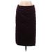 Mary Katrantzou Casual Skirt: Burgundy Chevron/Herringbone Bottoms - Women's Size 6