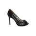 David's Bridal Heels: Black Shoes - Women's Size 6