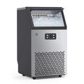 Homhougo 150 Lb. Daily Production Cube Ice Freestanding Ice Maker, Stainless Steel in Gray | 31.4 H x 17.6 W x 15.6 D in | Wayfair