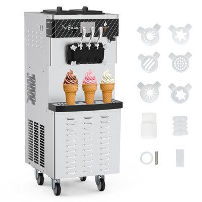 Homhougo Commercial Ice Cream Machine, Stainless S...